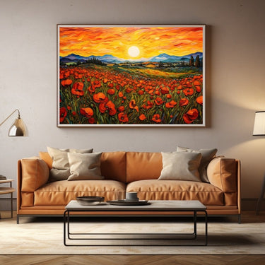 Poppy Field Oil Painting
